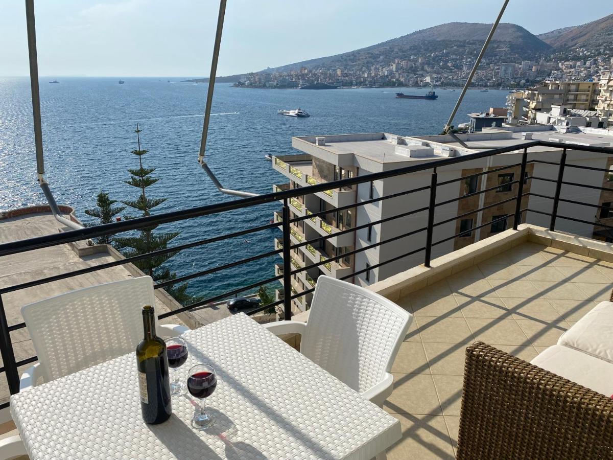 Apartment With Huge Sea View Balcony Sarandë Exteriér fotografie